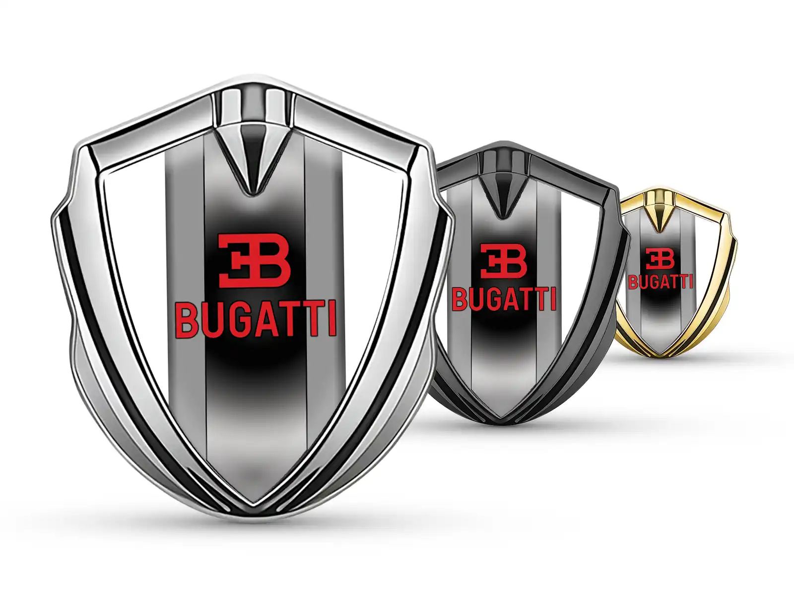Bugatti Autoabzeichen Tuning Inspiriert Glänzend Metalldetail